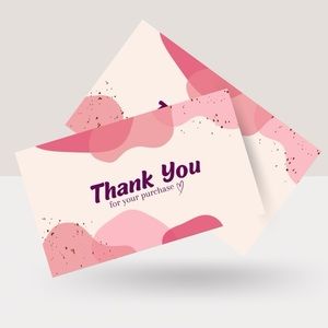 50 Thank‎ You Cards 🌷
